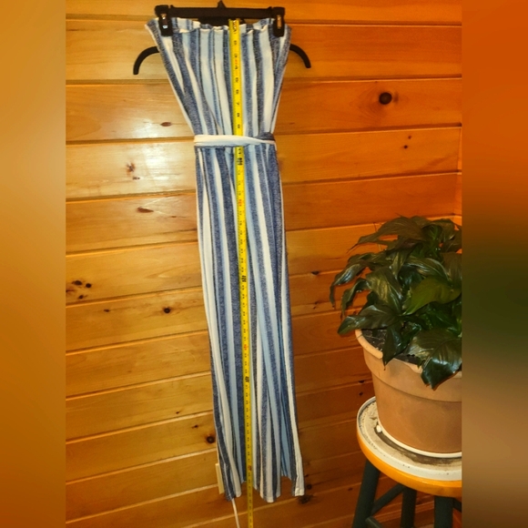 Classy And Cute Strapless Jumpsuit By Love With Detachable Belt Size Large - Picture 7 of 13